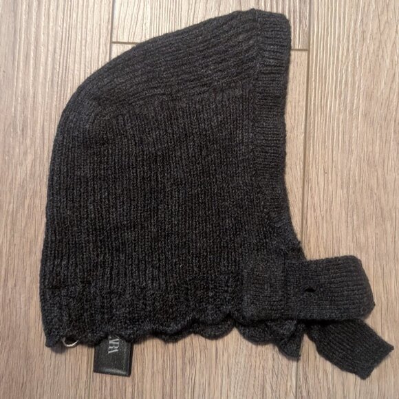 NEW! Zara Baby | Knit Balaclava Hood In Anthacite Grey - Picture 6 of 11